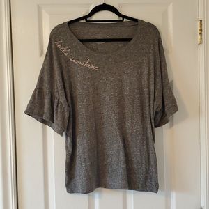 Women's Flutter Sleeve Top Size XL